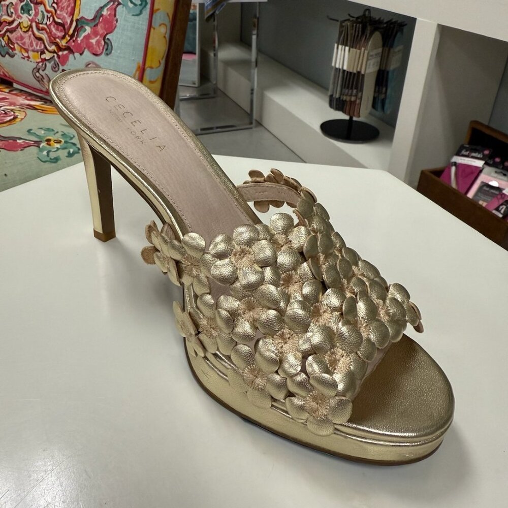 Cecilia Parker Gold Heel